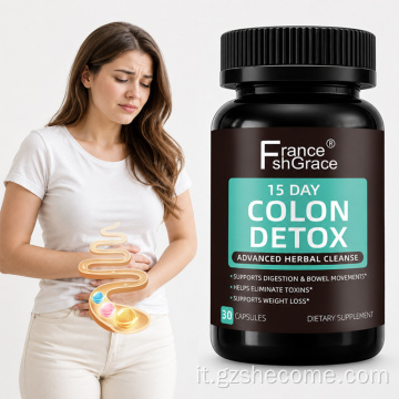 Shecome Colon Detox Supplemento per il sollievo dalla stitichezza intestinale